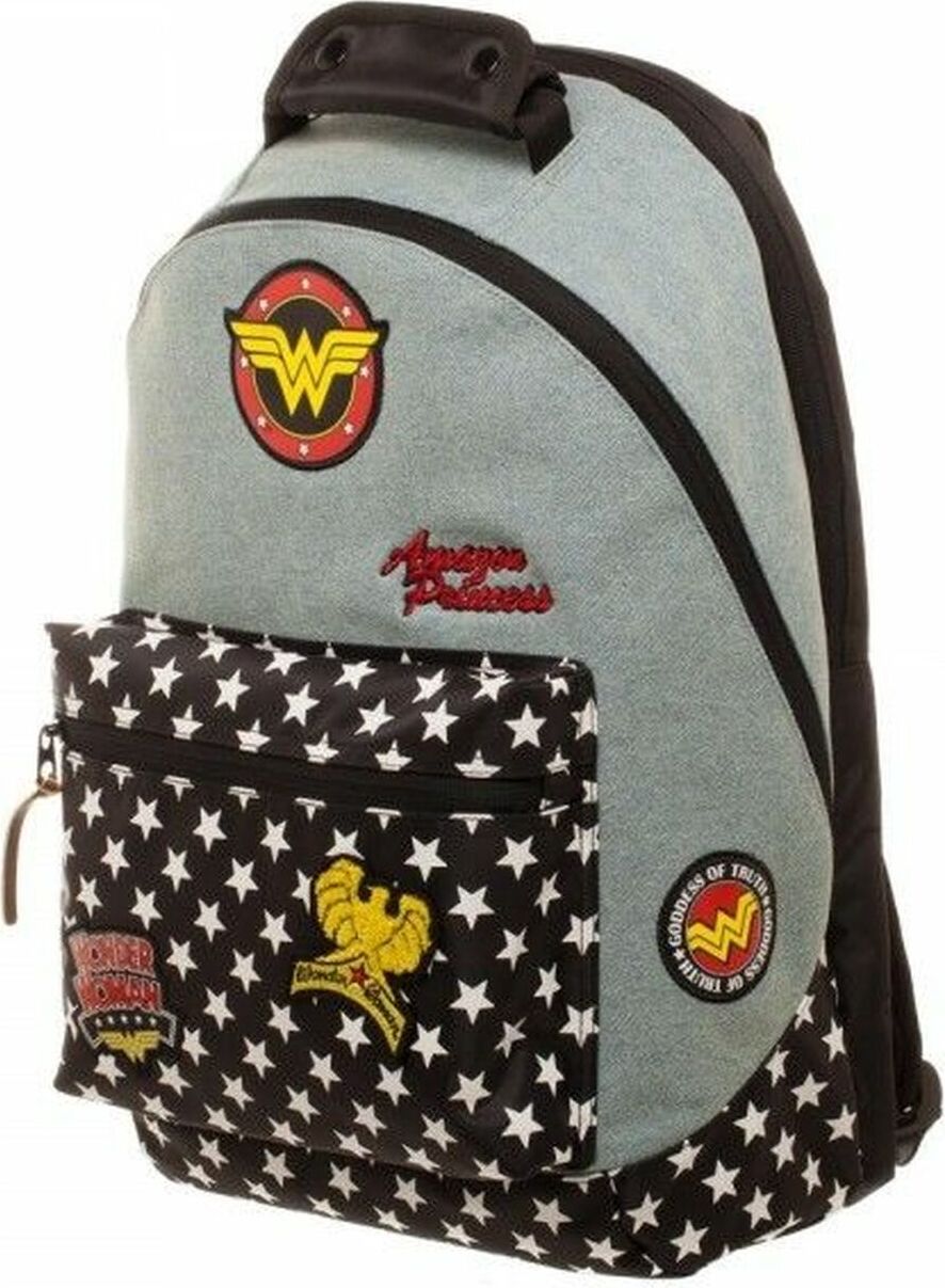 Bioworld Merchandising Wonder Woman Backpack With Patches
