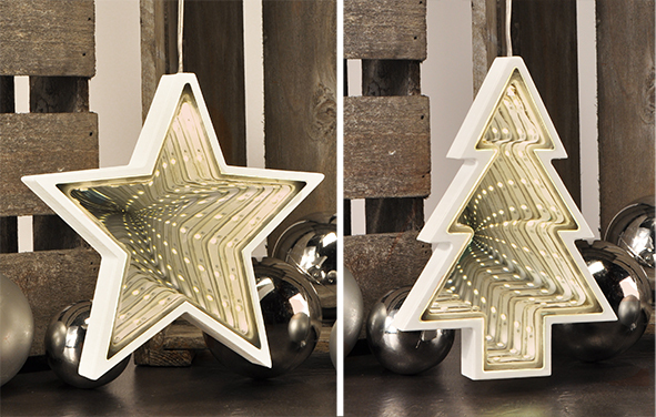 Haushalt International Deko - Figuren mit Endlos - Spiegeleffekt HI-76824