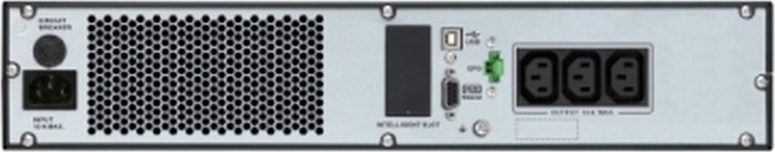 APC Easy UPS On-Line, 1000VA/900W, Rackmontage 2HE, 230V, 3x IEC C13 Ausgänge, Intelligenter Kartensteckplatz, LCD, mit Rackmontagekit, 1 kVA, 900 W, Sine, 110 V, 285 V, 40 - 70 Hz SRV1KRIRK-E