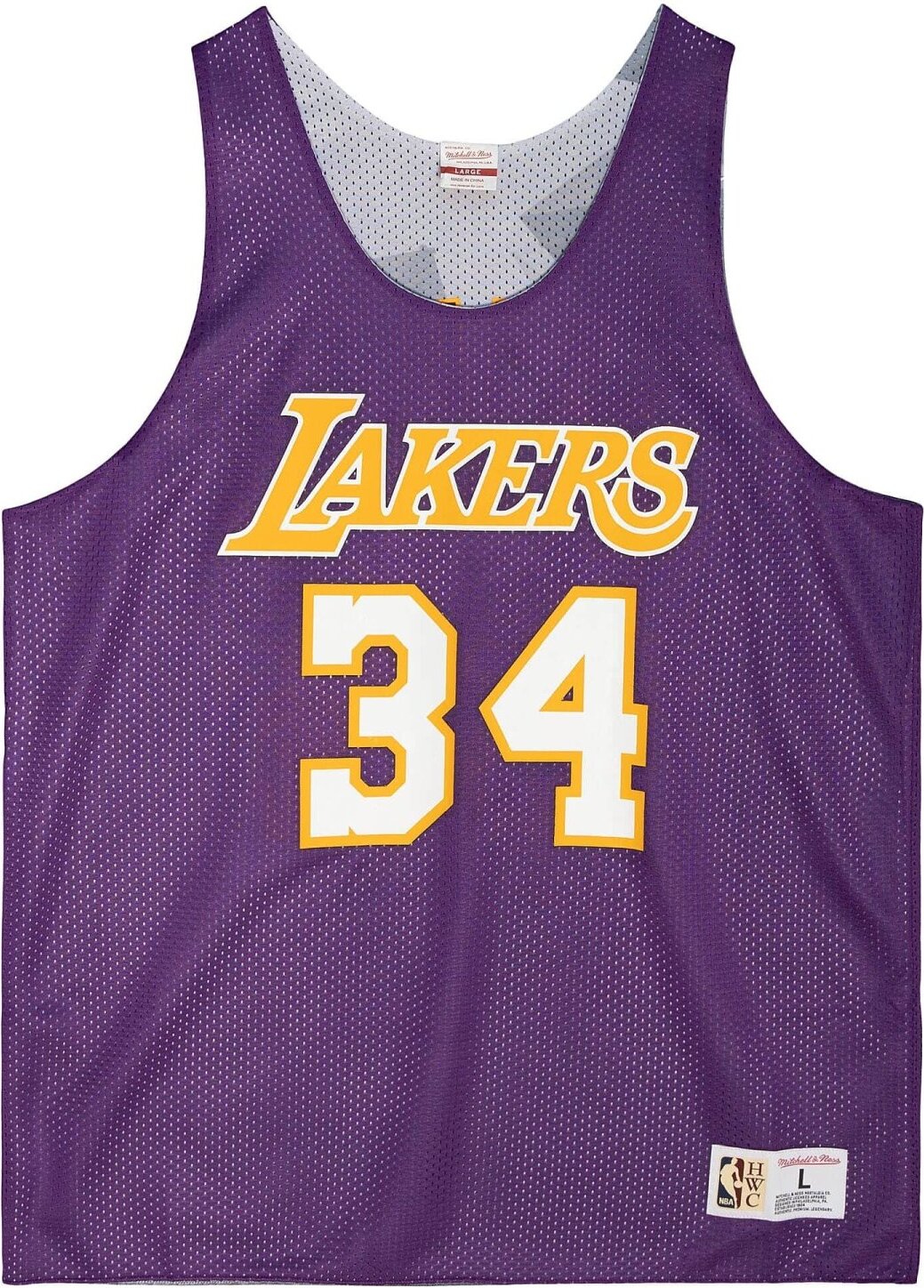 MITCHELL NESS REVERSIBLE Jersey Los Angeles Lakers Shaquille O'Neal - S trikots