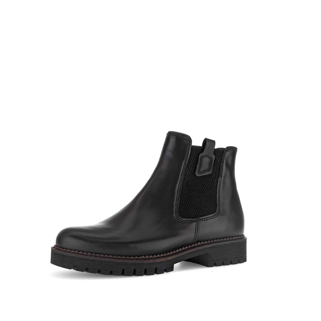 Gabor STIEFELETTE - Stivaletti con plateau - schwarz micro/nero