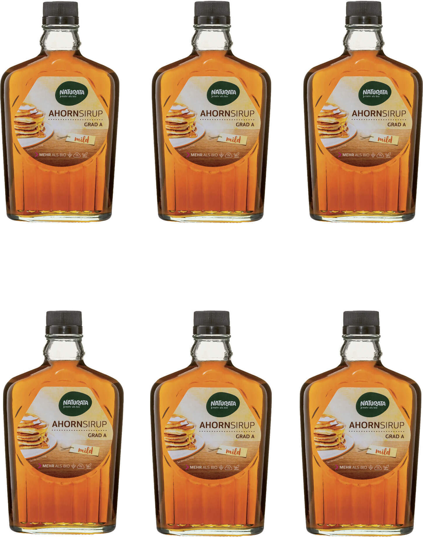 Naturata Ahornsirup Grad A, mild, 6 x 250 ml
