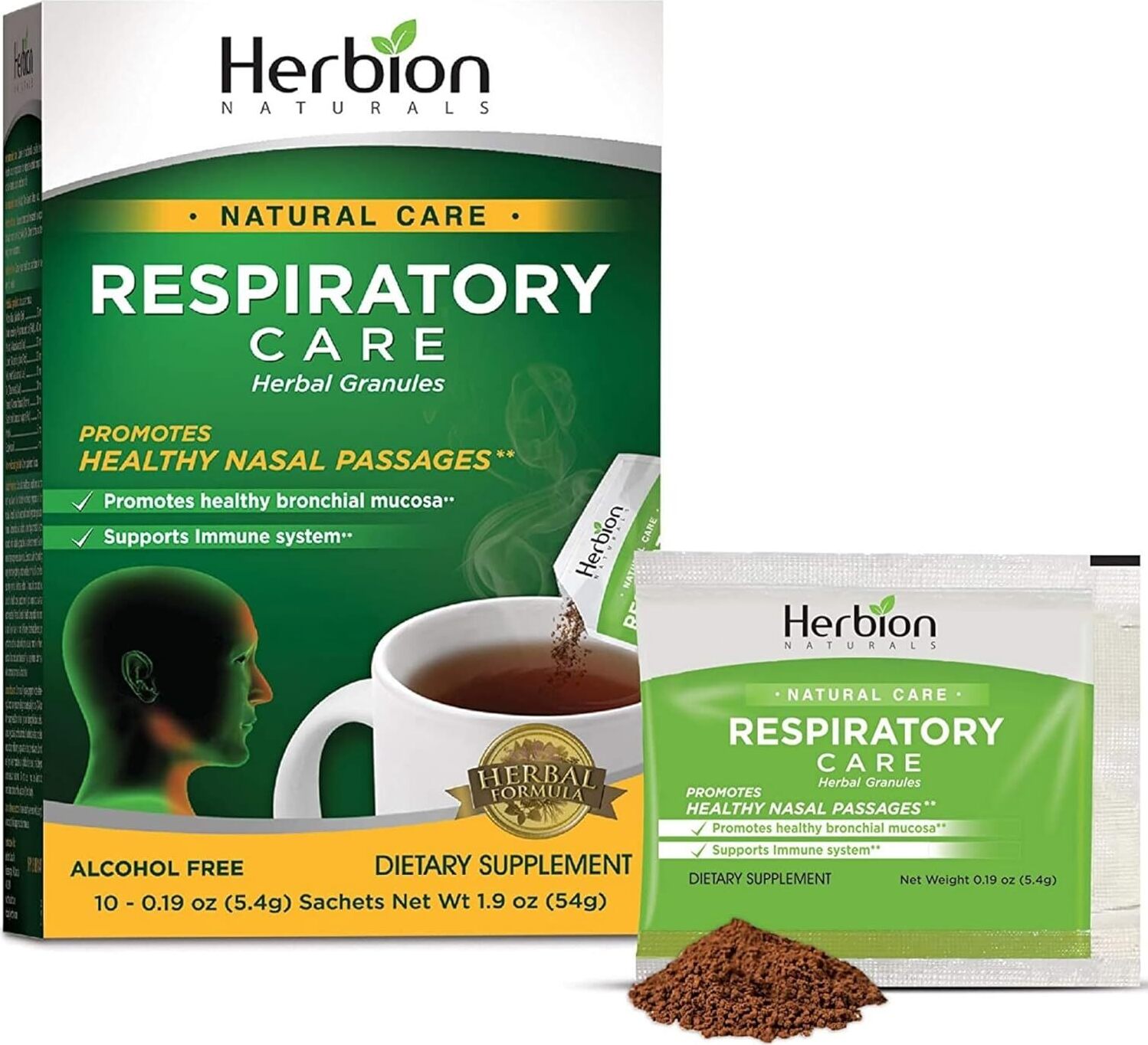 Herbion Naturals Respiratory Care Kräutergranulat – 10 Ct