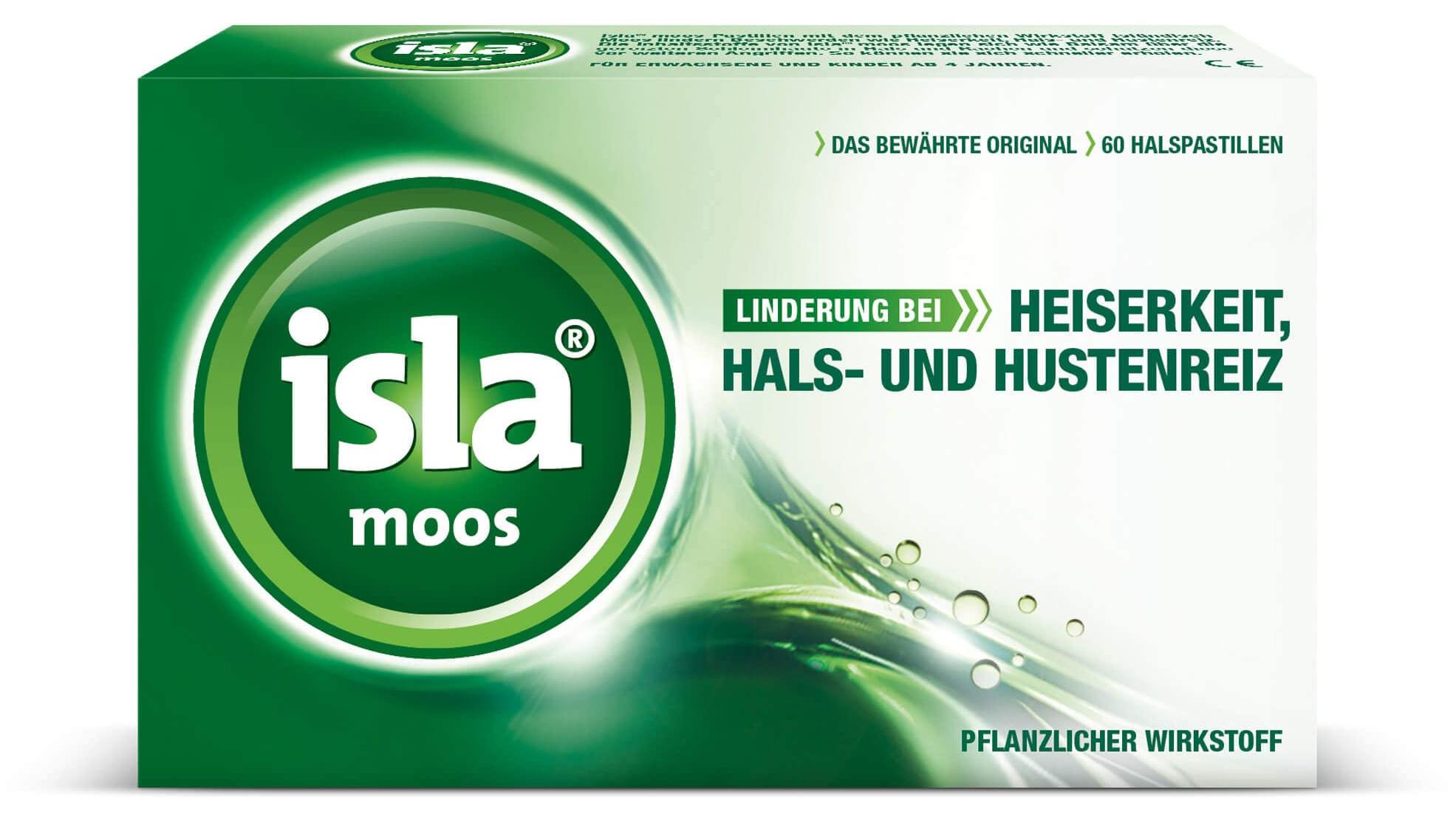 isla moos Halspastillen, 60 St. Pastillen 03126523