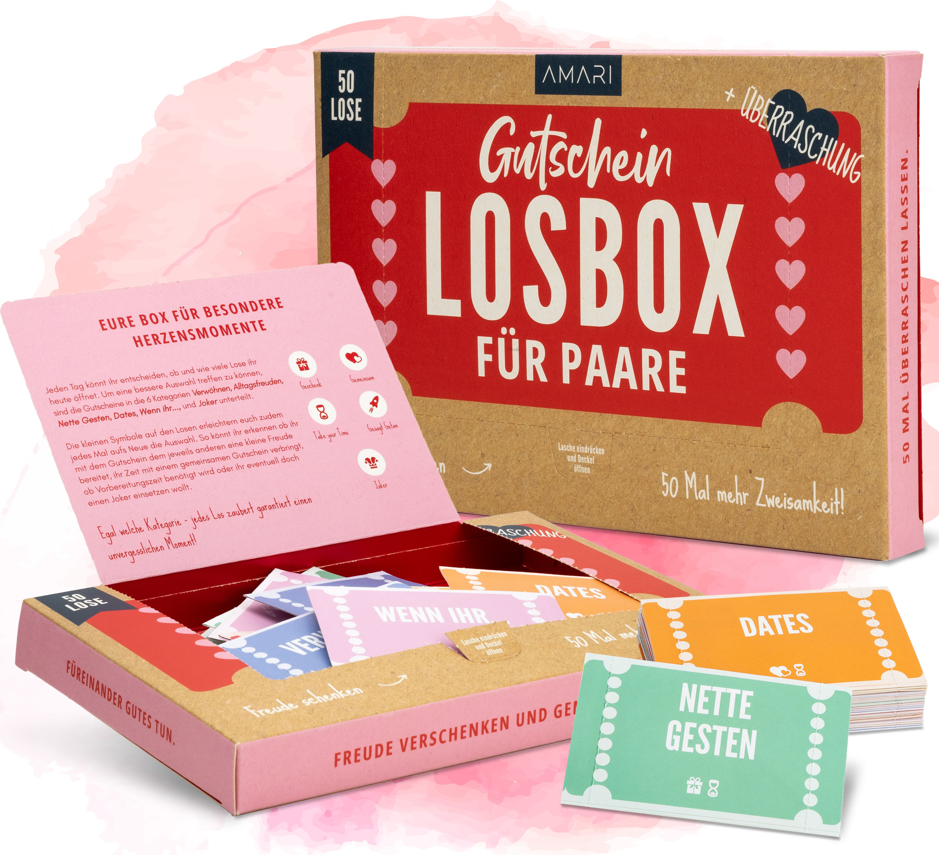 AMARI ® Gutscheinbox für Paare 50 Gutschein Kaufland.de