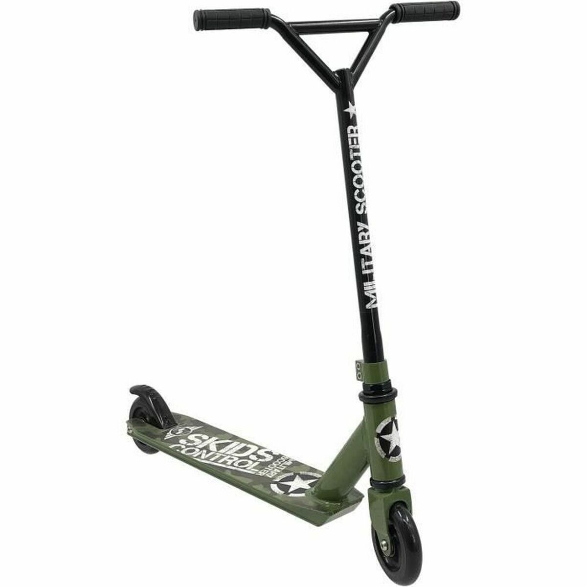 Patinete Acrobático Military SKIDS - Cuadro De Acero, Ruedas PU 100mm, Rodamientos ABEC5, Freno Trasero