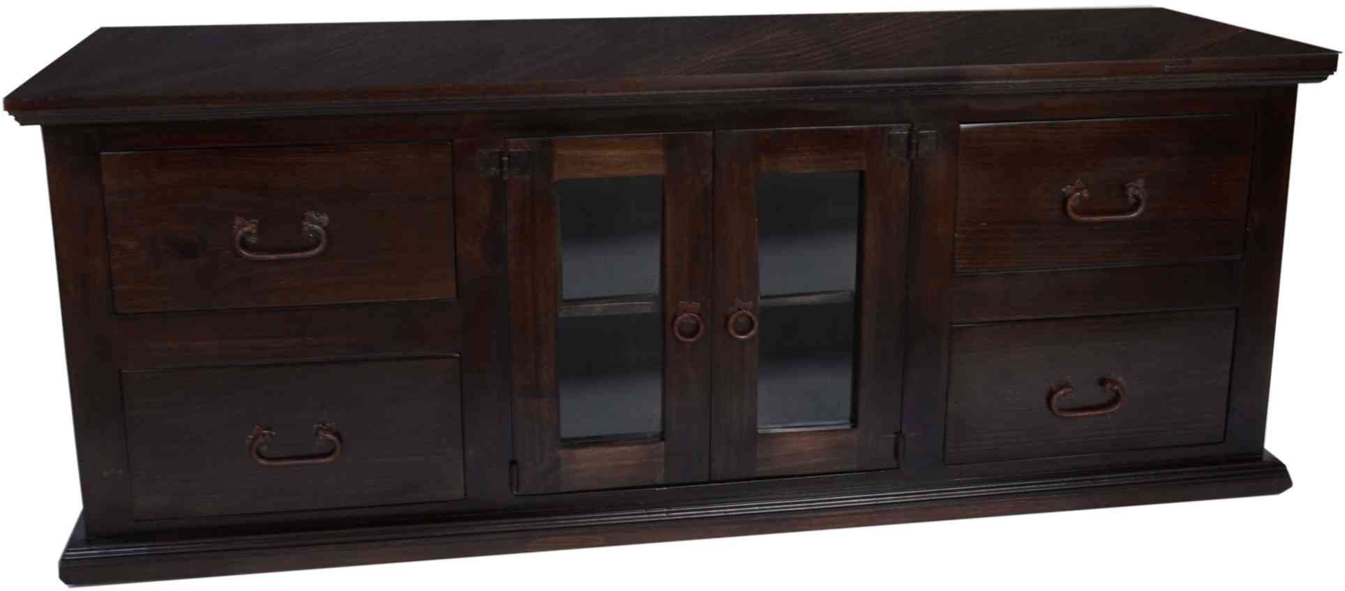 MiaMöbel TV-Kommode Mexico Möbel 160x60x50 cm Kolonialstil Massivholz Pinie Kolonialstil 10560