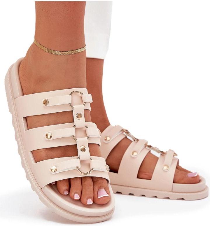 Butosklep Damen Sandalen Mit Riemen Hellbeige Pasiriela 38