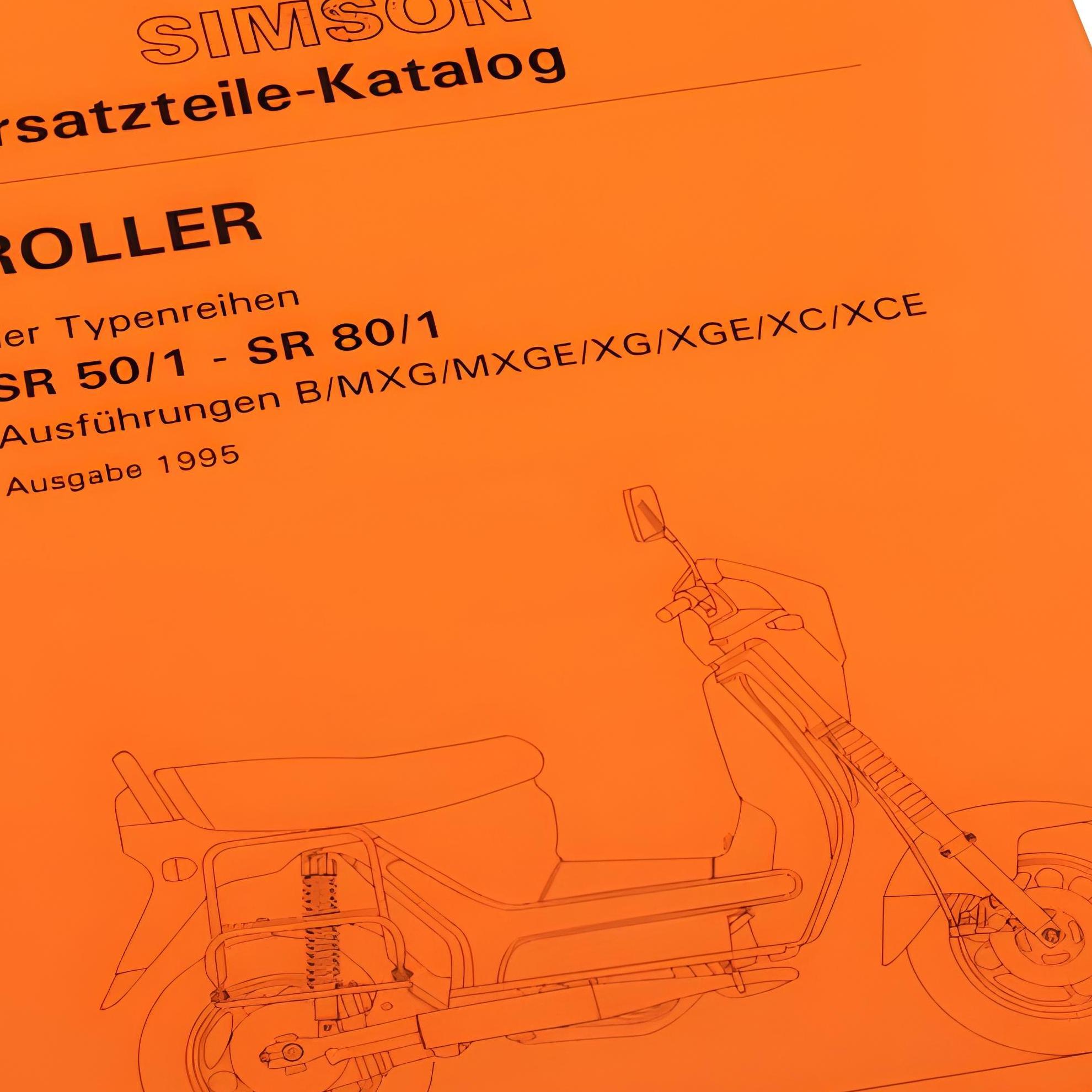 MZA Ersatzteilkatalog, Ausgabe 1995 - Simson SR50/1, SR80/1 88024-00S