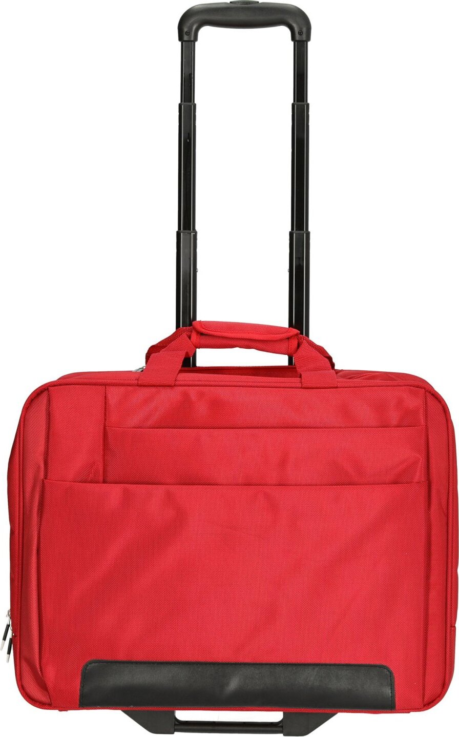 Dermata Dermata - Office Case Nylon - 2-Rollen-Businesstrolley 44.5 cm 17" 3479NY-rot