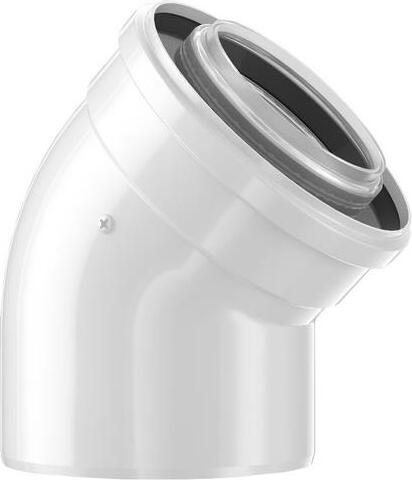 BOSCH Abgaszubehör FC-CE80-45 Doppelrohrbogen 45 Gr, d:80/125mm 7738112593