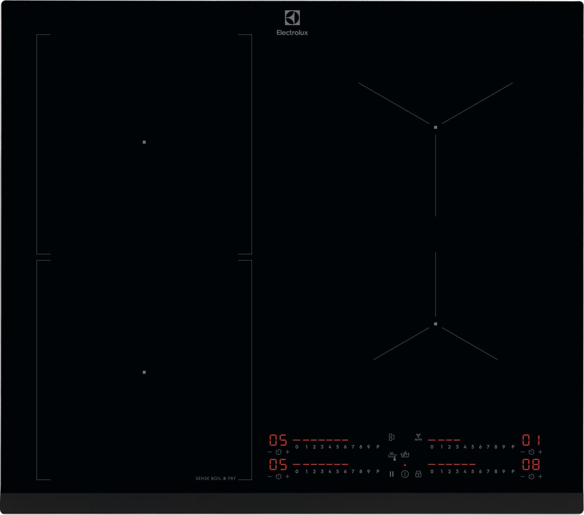 Electrolux Indukčná varná doska série 800 SenseBoil & Fry Y67IS453 Čierna