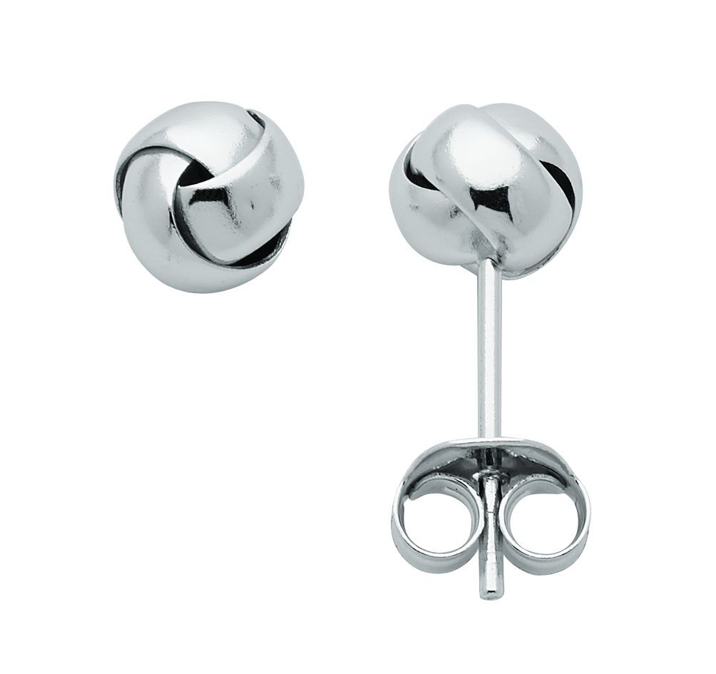 SELVA Ohrstecker 925/rh Knoten OS151224
