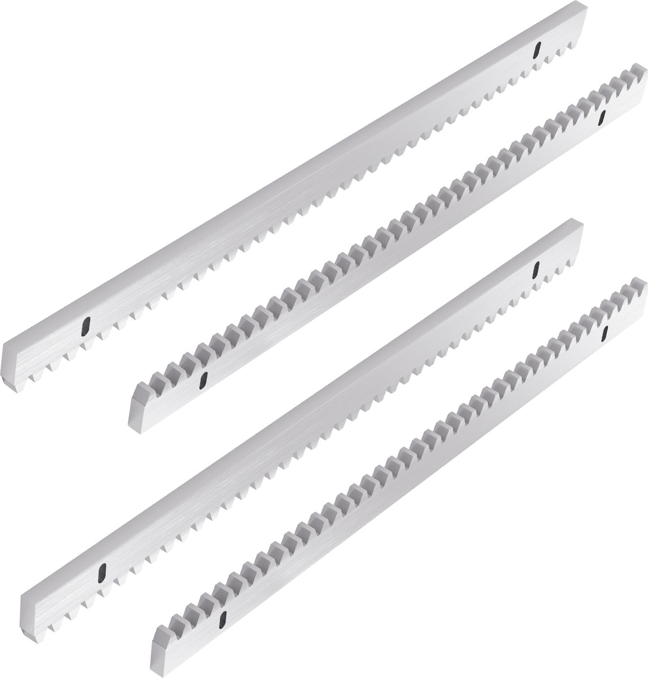 Peviasot 4x Rack Zahnstange Für Schiebetorantrieb Zahnschiene Eisen Zahnstange Torantrieb Schiebetore Garagentore Zubehör bis 1600kg RL-HG10575-4-HD