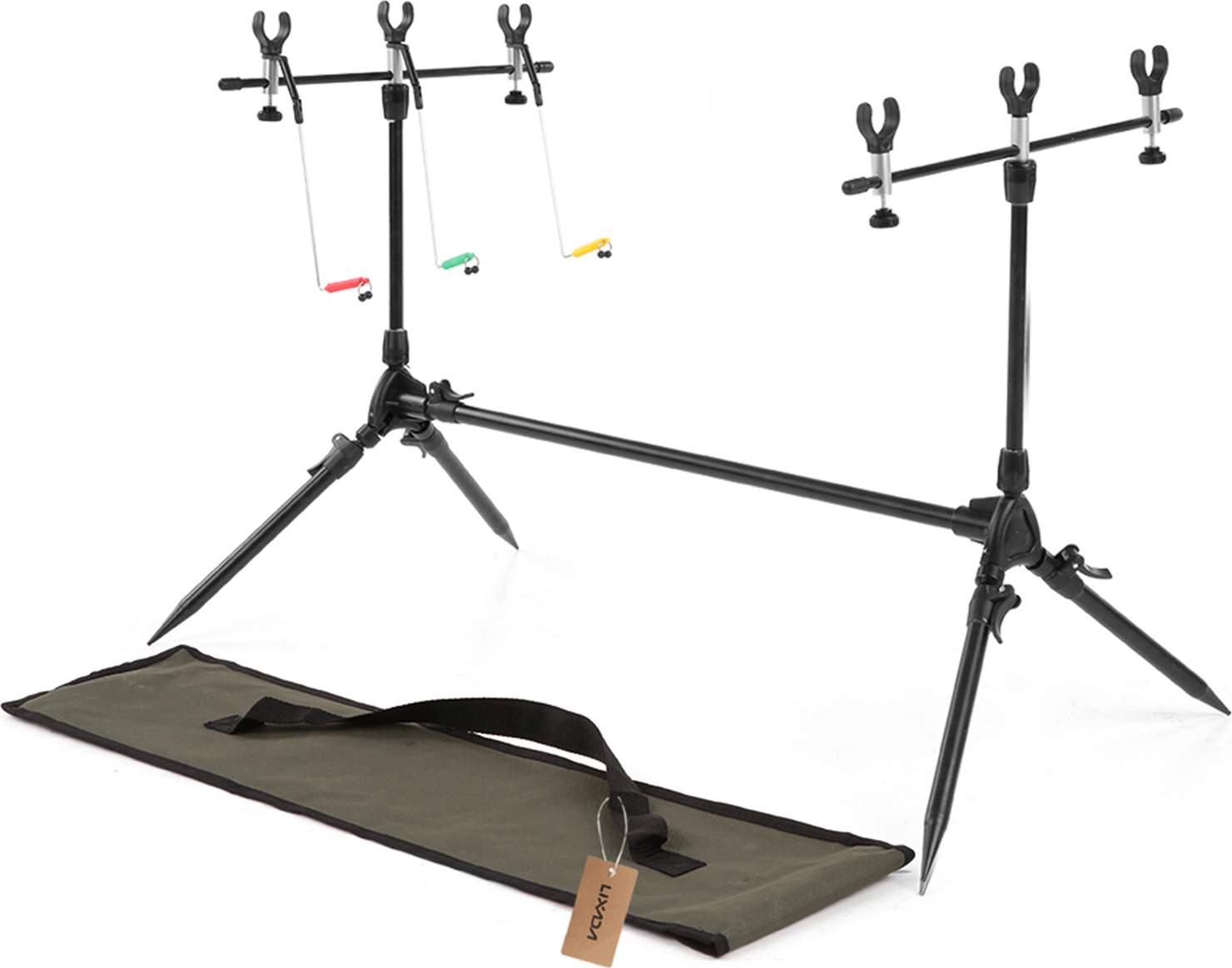 Lixada Einstellbare Einziehbare Karpfen Angelrute Pod Stand Halter Angeln Pole Pod Stand Angeln Angelgeraet Angelzubehoer