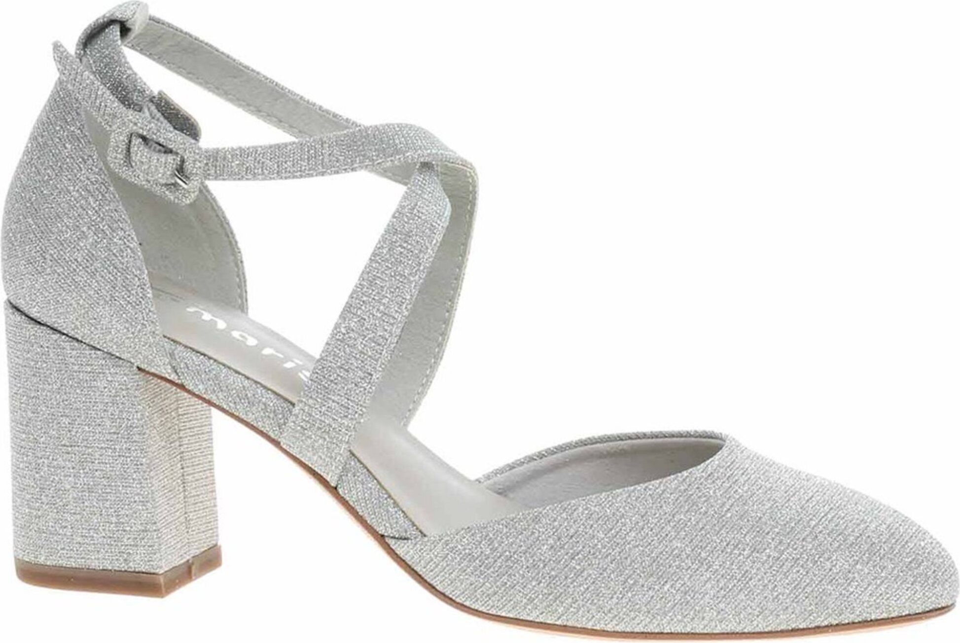 Tamaris Damen Pumps Mit Blockabsatz - Textil-Obermaterial, Vegan, ANTIshokk & ANTIslide-Technologie, F1/2-Weite