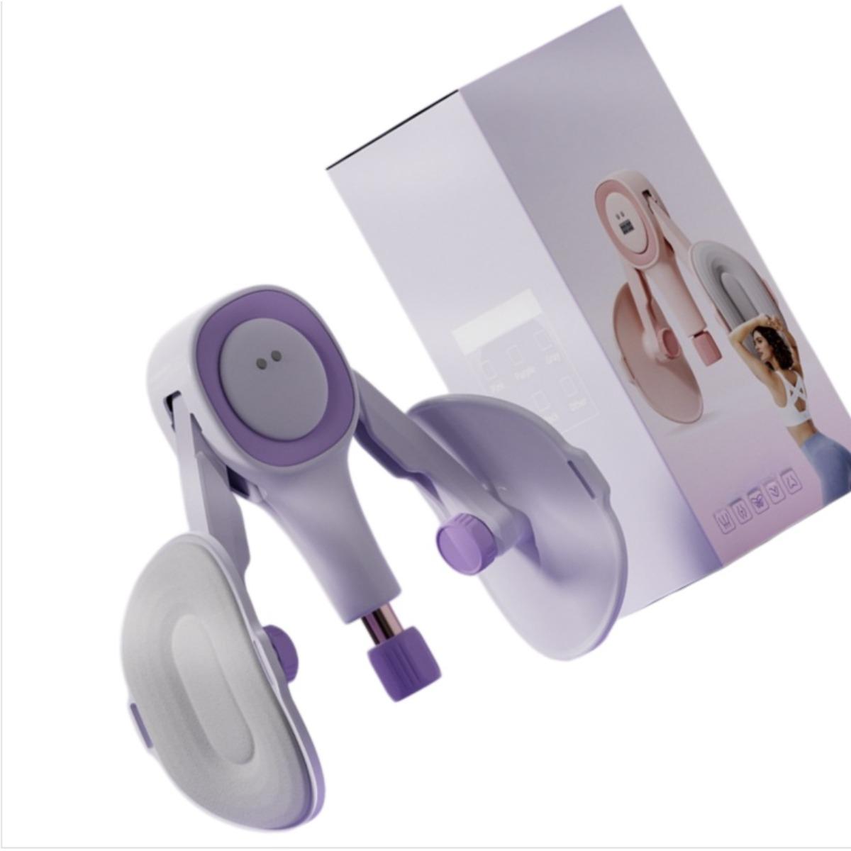 INF Rückbildungs-Beckenbodentrainer mit Zählfunktion, Oberschenkelklemme, Gerät zur Stärkung der Bauch-, Beckenboden- und Innenschenkelmuskulatur Violett 417259