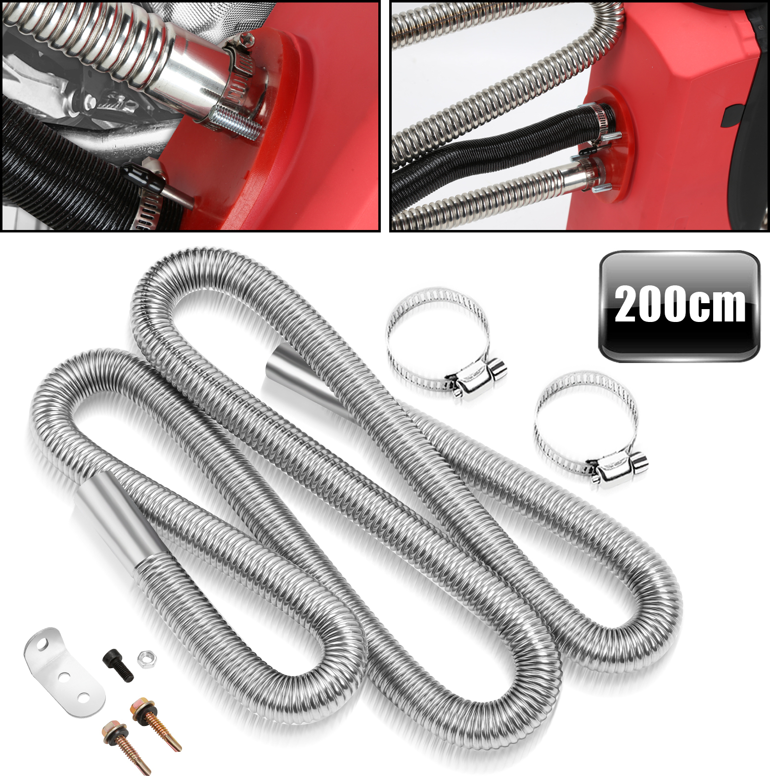 Acheter Chauffage de stationnement de voiture tuyau d'échappement en acier inoxydable tuyau d'échappement filetage en spirale gaz d'échappement ondulé Acheter Chauffage de stationnement de voiture tuyau d'échappement en acier inoxydable tuyau d'échappement filetage en spirale gaz d'échappement ondulé