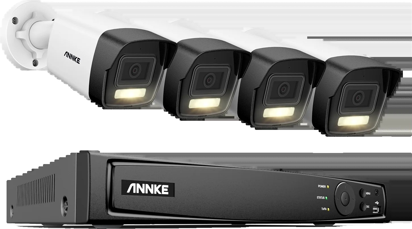 8CH NVR bezpečnostný kamerový systém, 12MP Smart Dual Light, detekcia osôb a vozidiel, 8CH NVR 4PCS camera-a, 1T