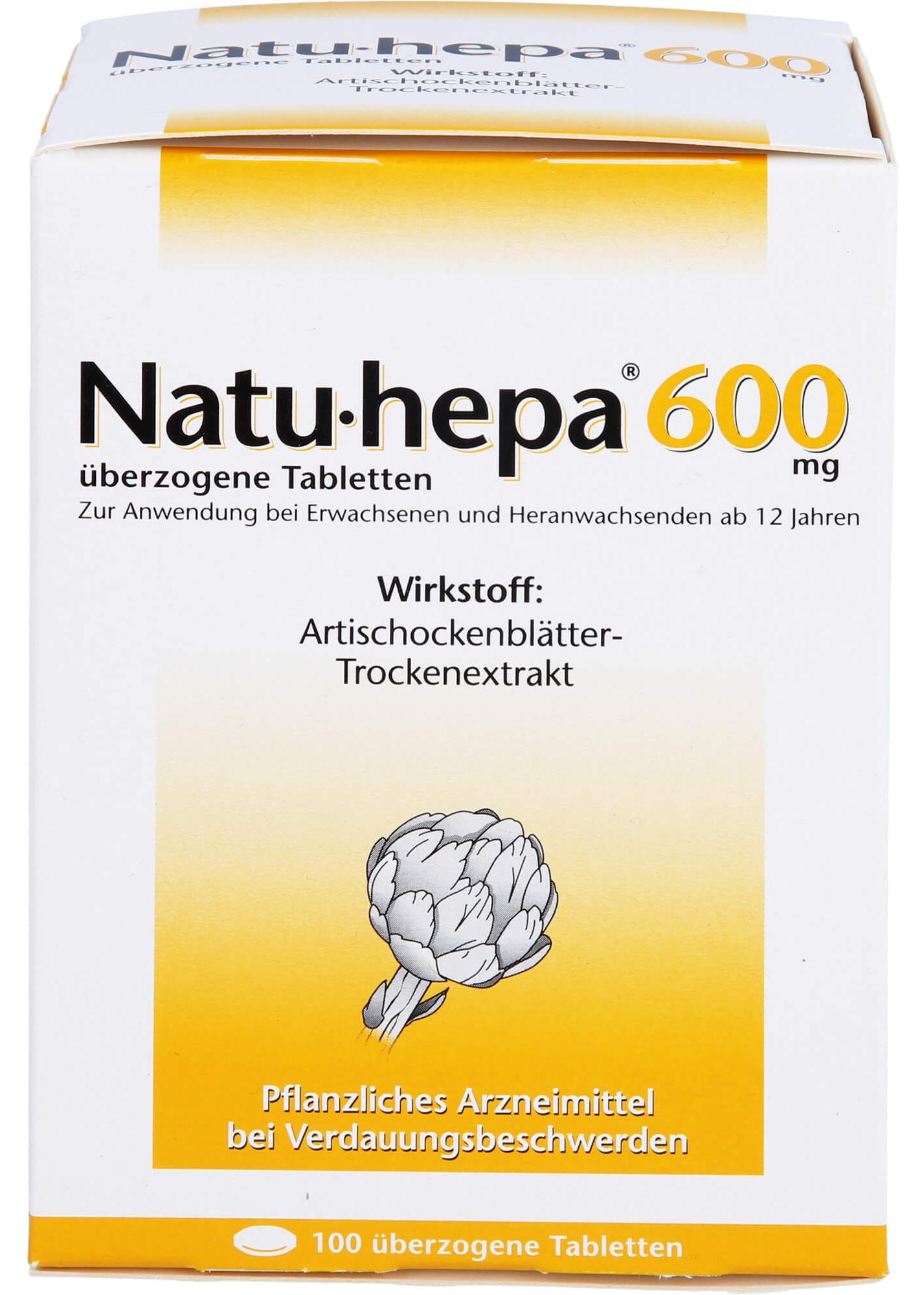 Rodisma-Med Pharma GmbH Natu-hepa 600 mg Tabletten bei Verdauungsbeschwerden, 100 St. Tabletten 00432662