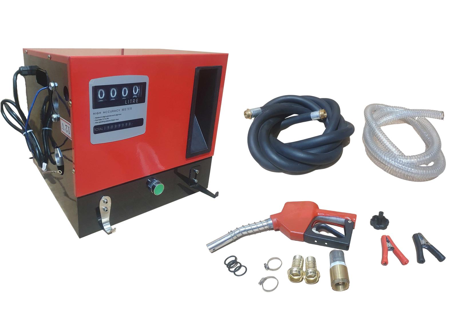 Varan Motors - NEDLP-27 Čerpadlo na naftu na ohrev oleja TRANSFEROVÉ ČERPADLO 40L/MIN AUTOMATICKÝ PÍST 12V 150W Spätný ventil sitko