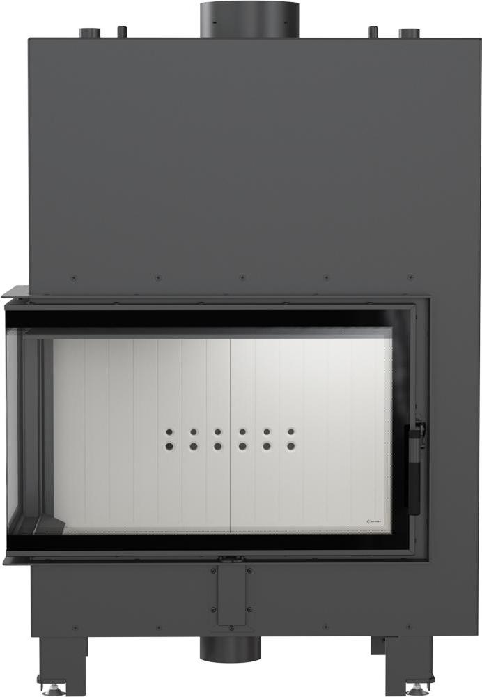 Krbový krb KRATKI MBO vľavo, 15 kW Ø 200