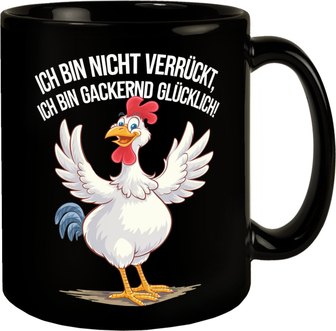 speecheese Hahn Ich Bin Gackernd Glücklich Tasse