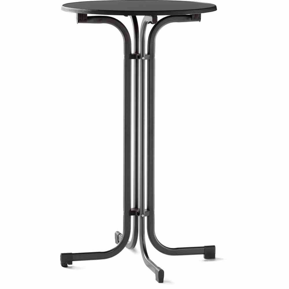 Stehtisch 237/G 70 cm grau Gestell aus Stahl in eisengrau, Tischplatte aus Mecalit-Pro in anthrazit Image