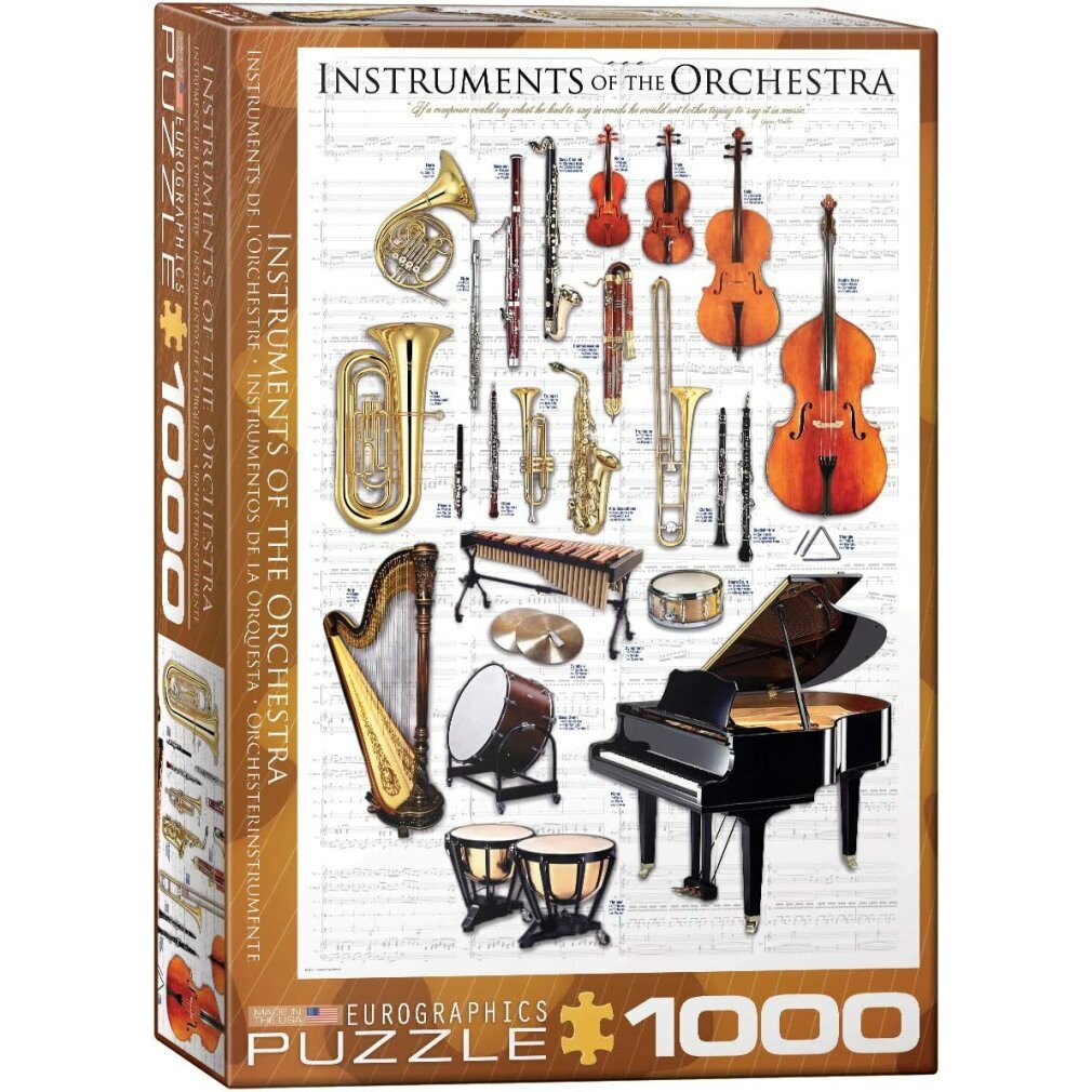 EUROGRAPHICS Puzzle Orchesterinstrumente 1000 Teile 61410
