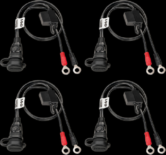 OptiMATE Cable O-01 4-Pack (4x O-01) (SAE) Witterungsbeständige Batteriezuleitung M6, 5A 398-088
