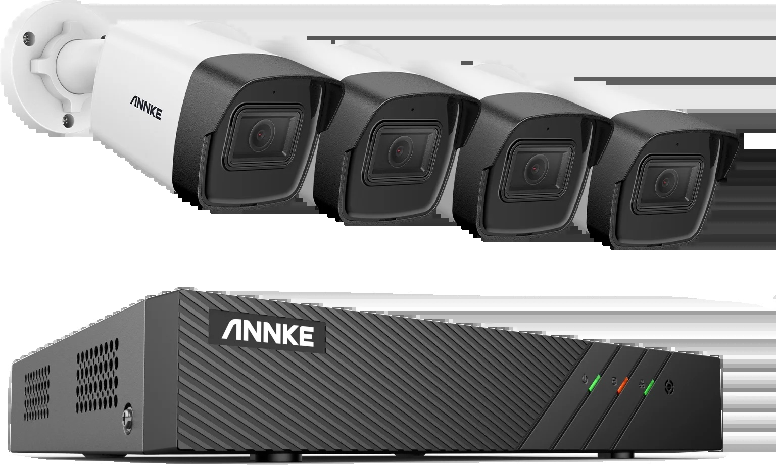 Bezpečnostný kamerový systém, rozlíšenie 5MP, 8-kanálový video vstup, pamäť MicroSD, 8CH NVR 4ks kamera-b, žiadne