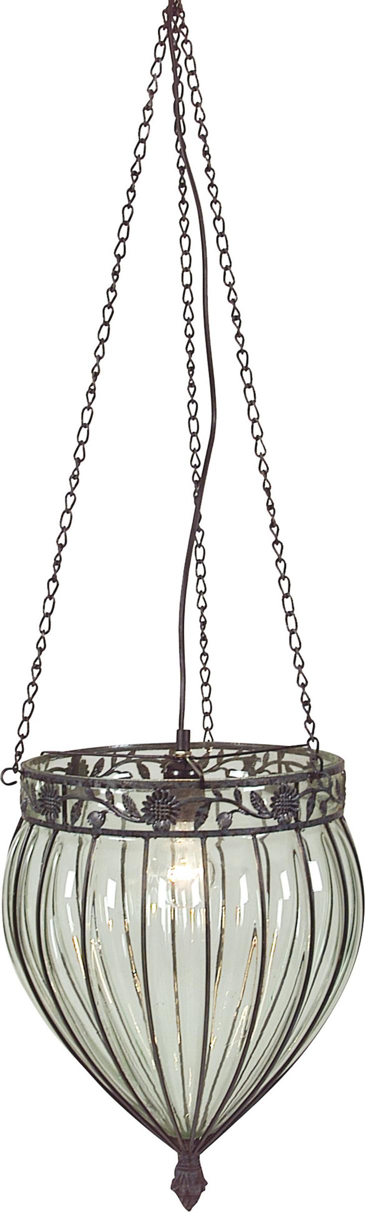 Näve Leuchten Glaspendelleuchte "ORIENT" Glaspendelleuchte "ORIENT" Pendelleuchten - Glaspendelleuchte "ORIENT", Hängelampe klar/transparent, E27-Fassung