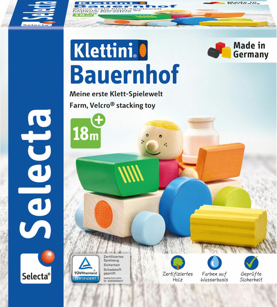 SELECTA Bauernhof, Klett-Stapelspielzeug, 7 0 0 0 62076