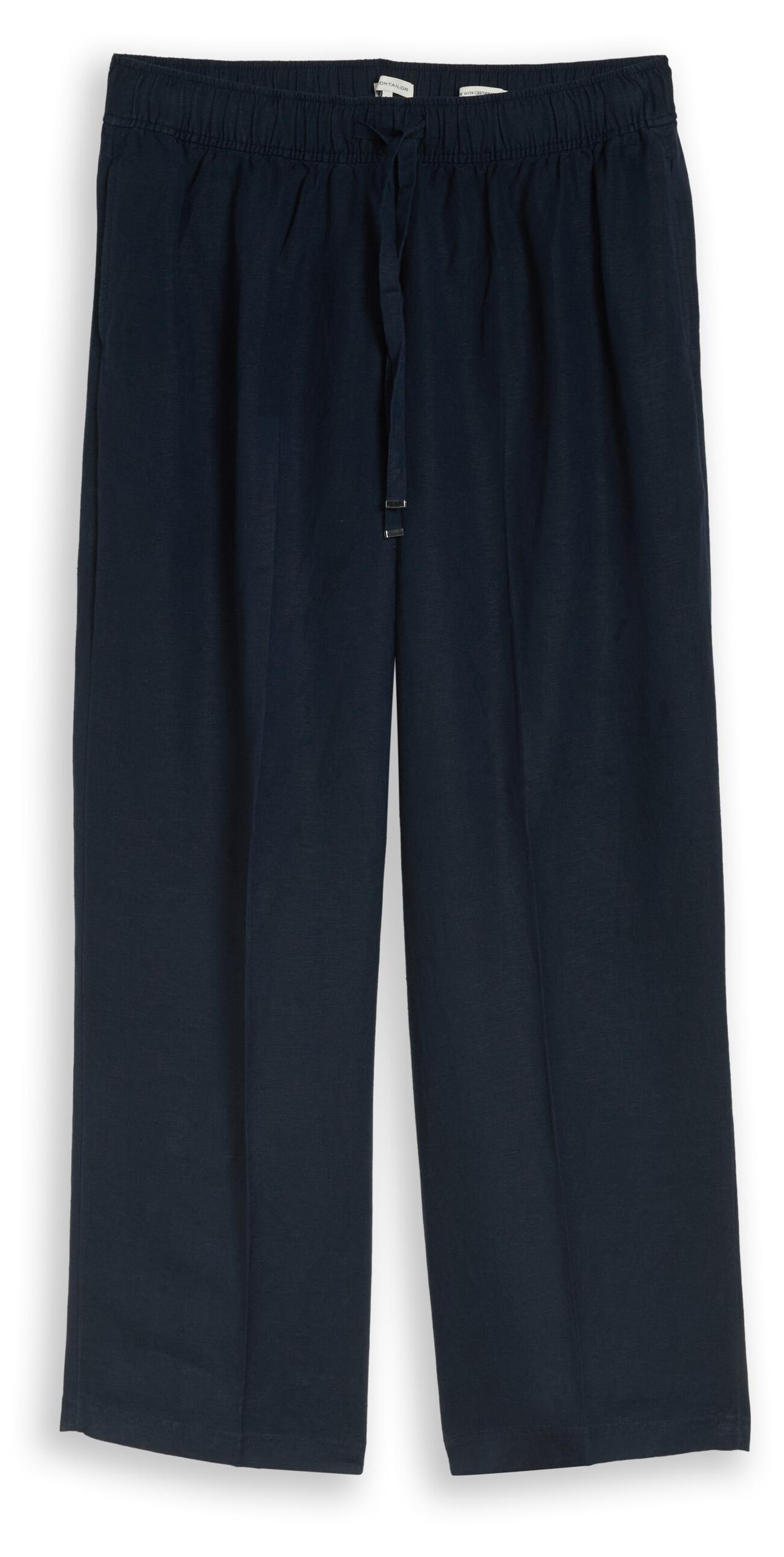 Tom Tailor Plus Size - Loose Fit Hose mit Leinenanteil