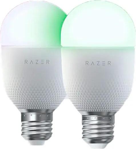 Razer Aether, Intelligentes Leuchtmittel, WLAN, Weiß, 802.11b, 802.11g, Wi-Fi 4 (802.11n), LED, E26/E27 RZ43-04250200-R3GC
