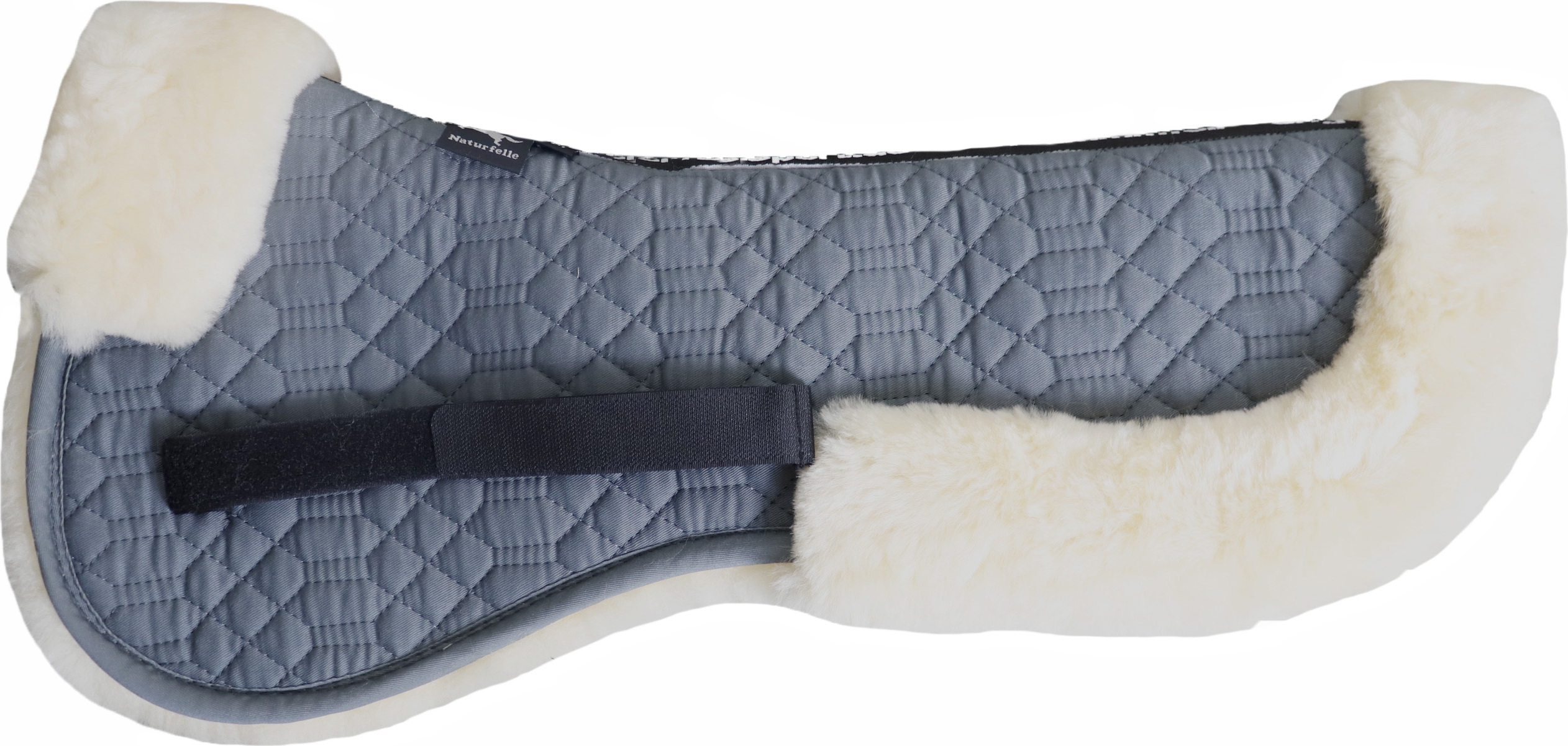 Engel Reitsport Lammfell Sattelkissen (Sakis2) Grau Med./Natur L (18 - 19,5 Inch) 58cm SAKIS2-L-GRA-MED