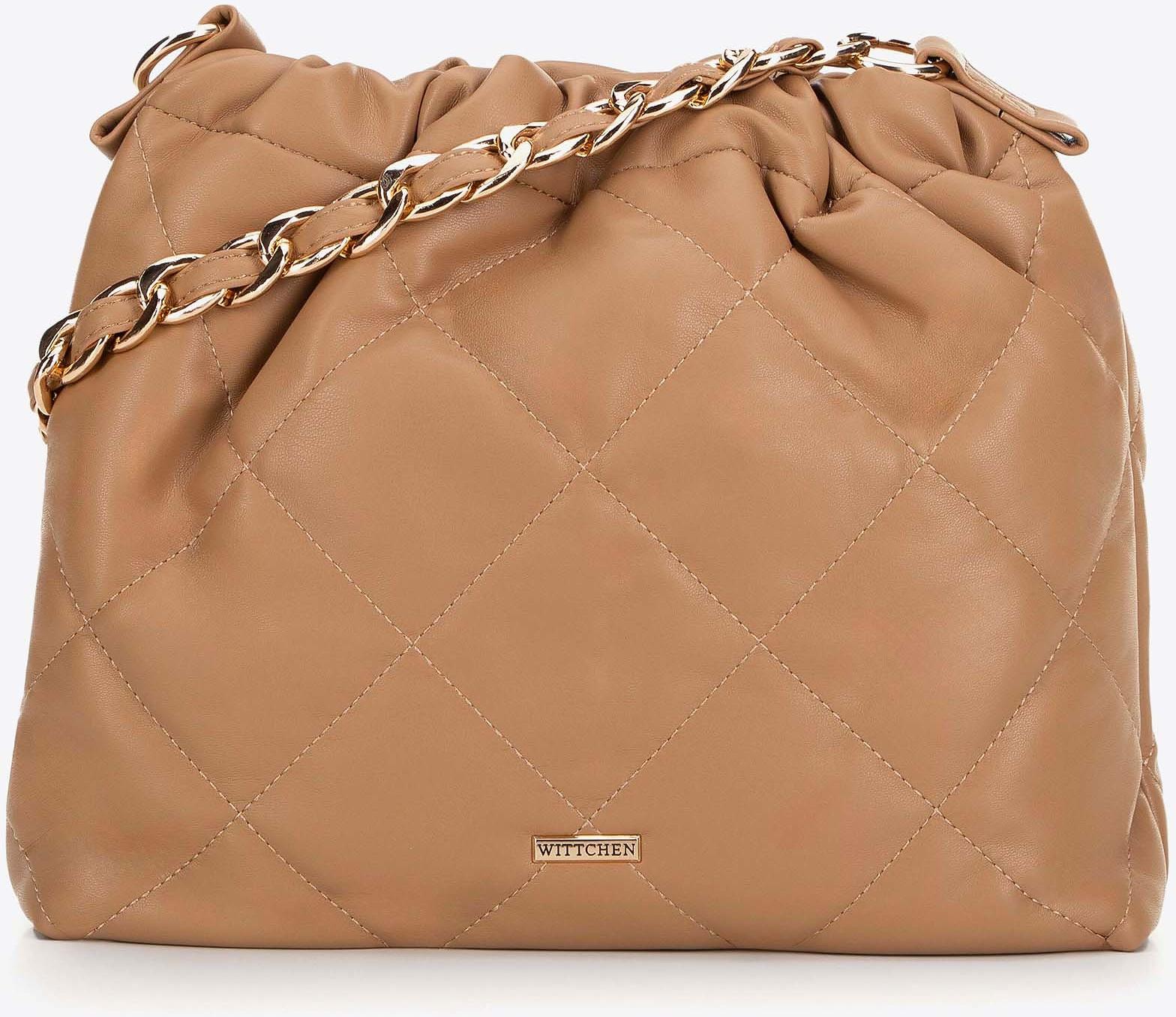 Wittchen Damen-Tasche aus beigefarbenem mit Kette