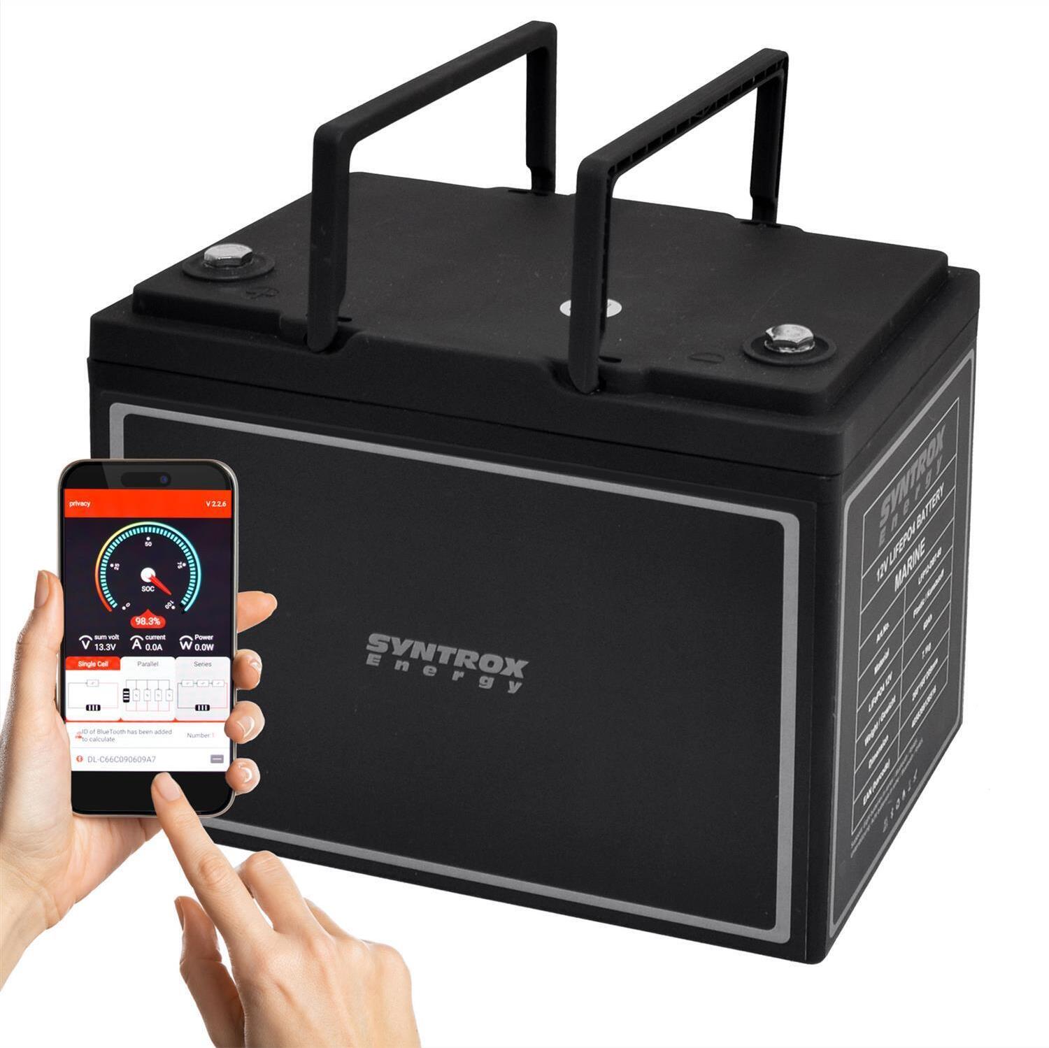 12V LiFePO4 Akku BMS + Bluetooth + displej / Gold Gold 12V 60Ah s Bluetooth Nein