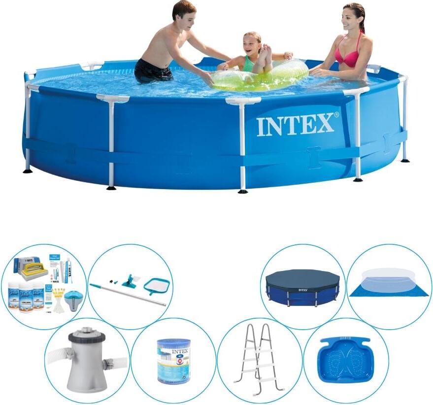 Intex kovový rám 305x76 cm okrúhly - balík bazénov