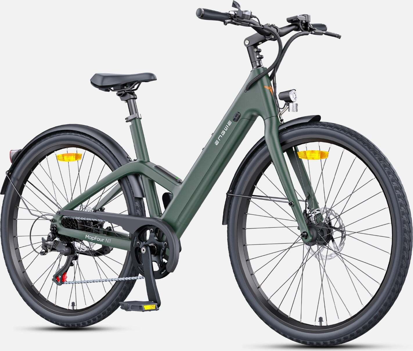 E-Bike ENGWE N1 AIR ST - Motor 250W Akku 36V10Ah 27.5 Zoll R?der  mechanische Scheibenbremse - Grš¹n
