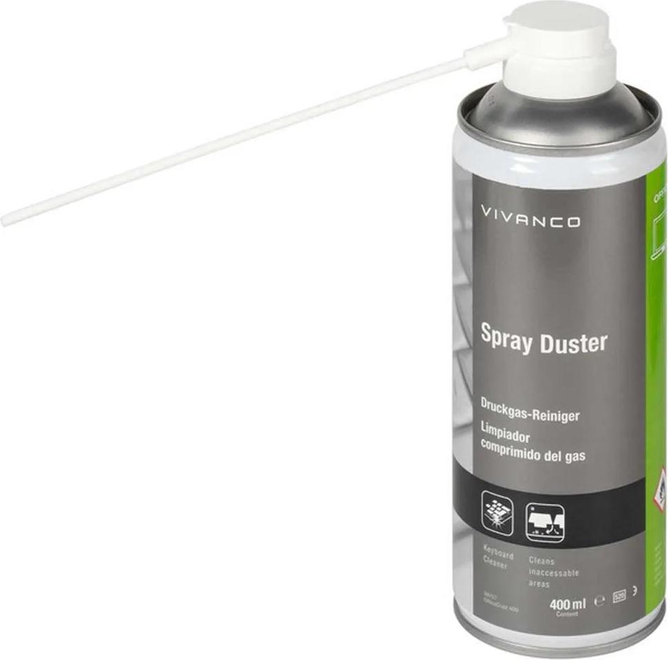 VIVANCO PC Office Druckgas-Reiniger für Tastaturen, 400 ml (39757)