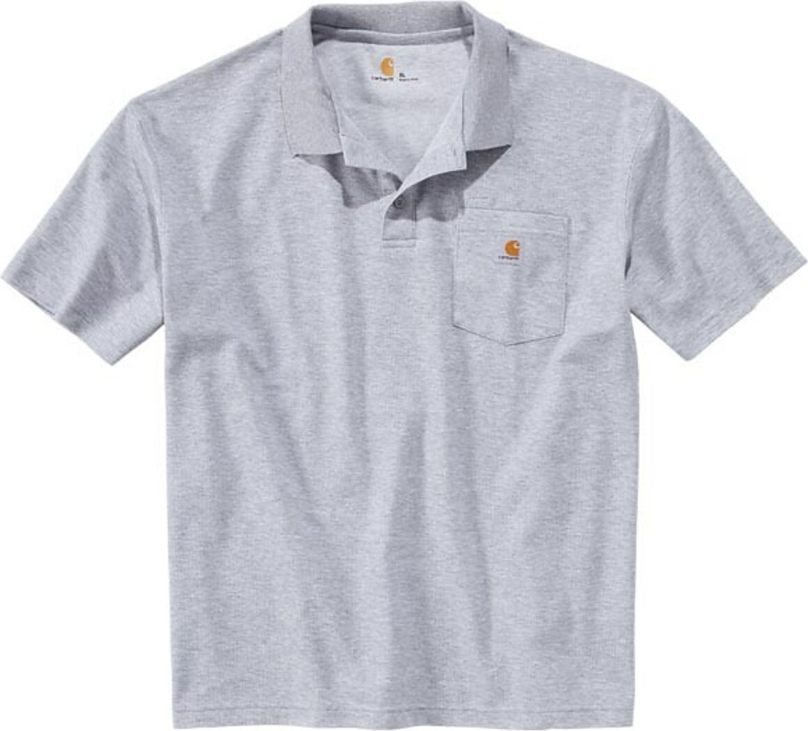 Carhartt Polo Bauunternehmer Arbeit Gray T-shirt Carhartt_.K570.HGY.S004