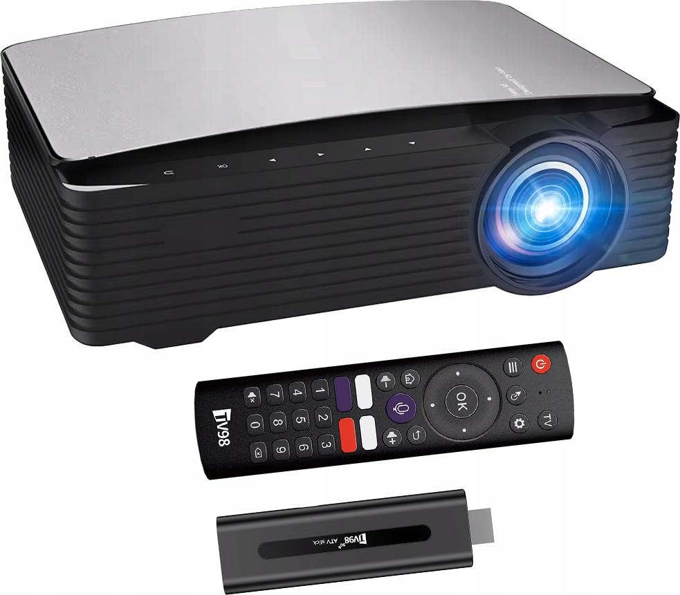 Full Hd Led Projektor 32000Lm Android 14 Smart Tv, 43-200 Zoll, Hdmi Usb