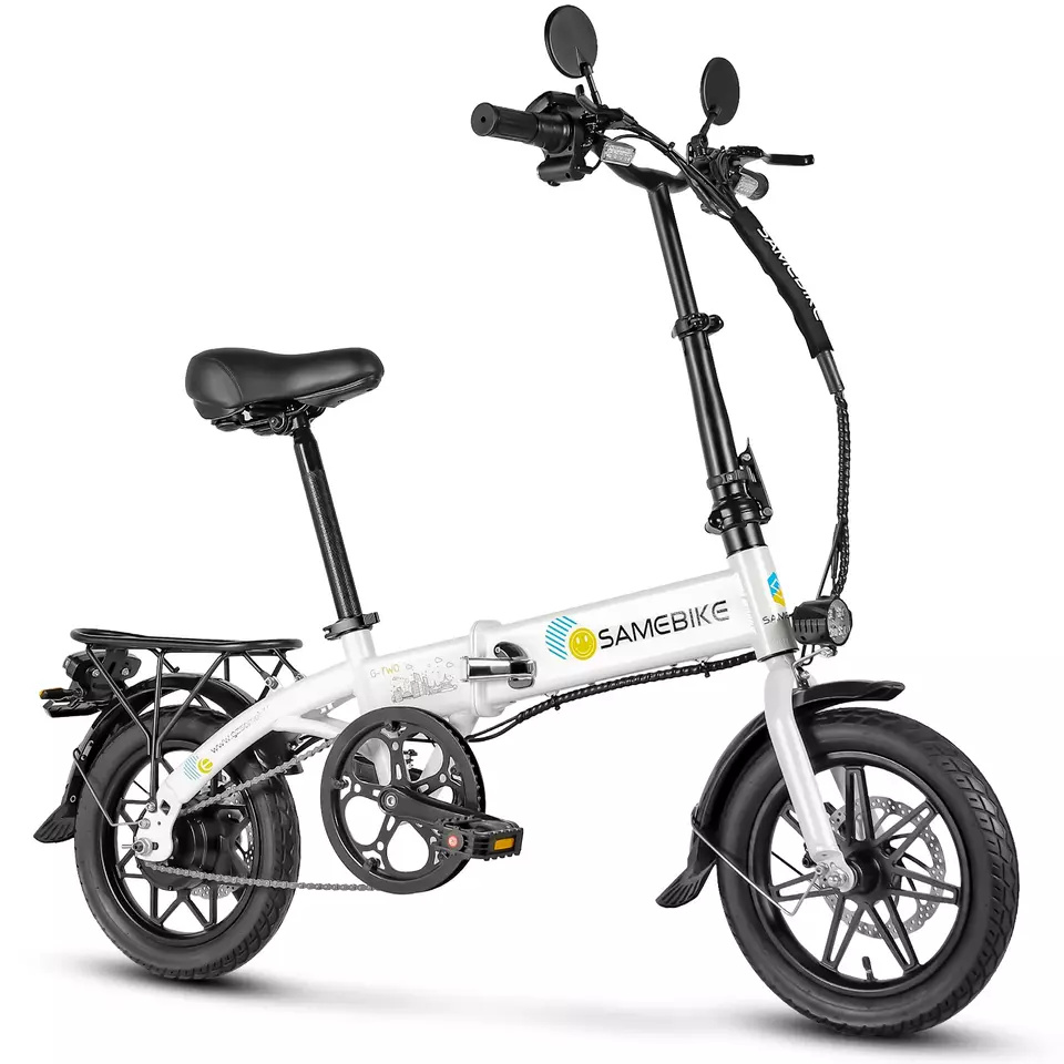 SmartAI 14Zoll LCD E-Bikes Elektro-Fahrrad, Elektrofahrrad, Damen E-Bike Klapprad E-Bike 36V Pedelec City EBike,klapprad Aluminiumlegierung E-Bike Klappräder