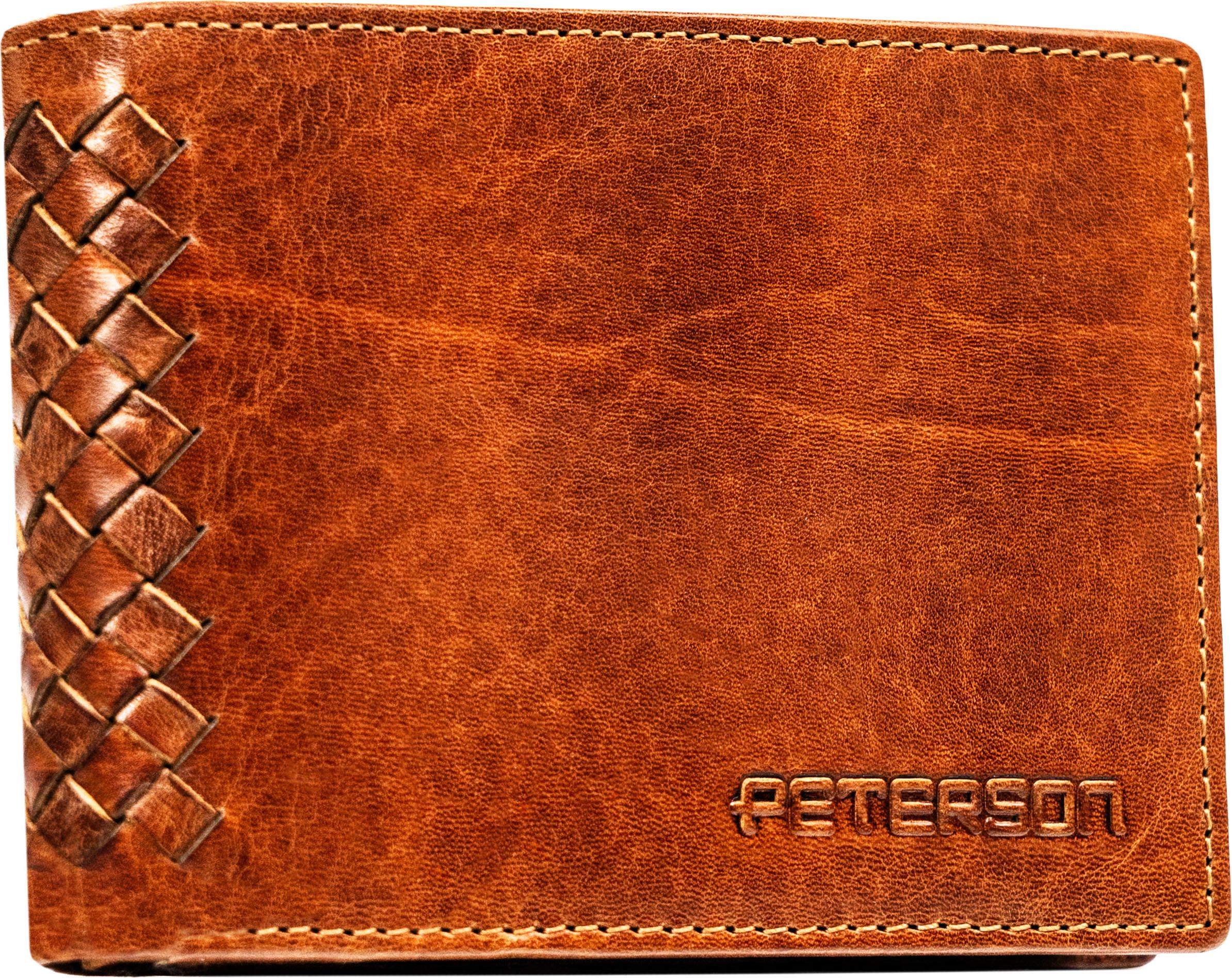 Herren Leder Geldbörse PTN WM1-VLCN-4529 Cognac PTNWM1VLCN