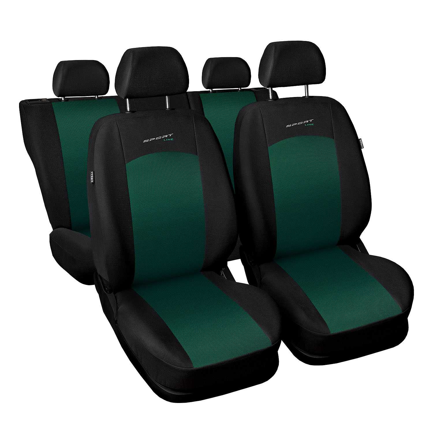 AUTO-DEKOR Sport Line Universal Autositzbezüge - Polyester Komplettset Grün