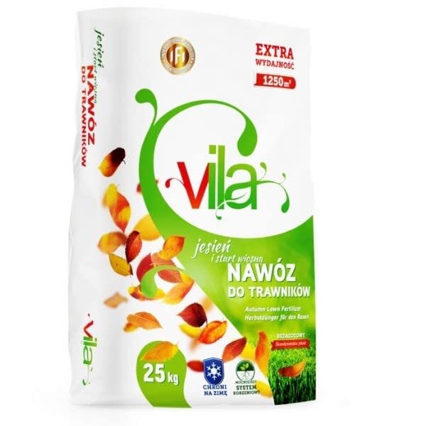 Vila Herbstdünger für Gras Rasendünger Gartendünger 25 kg