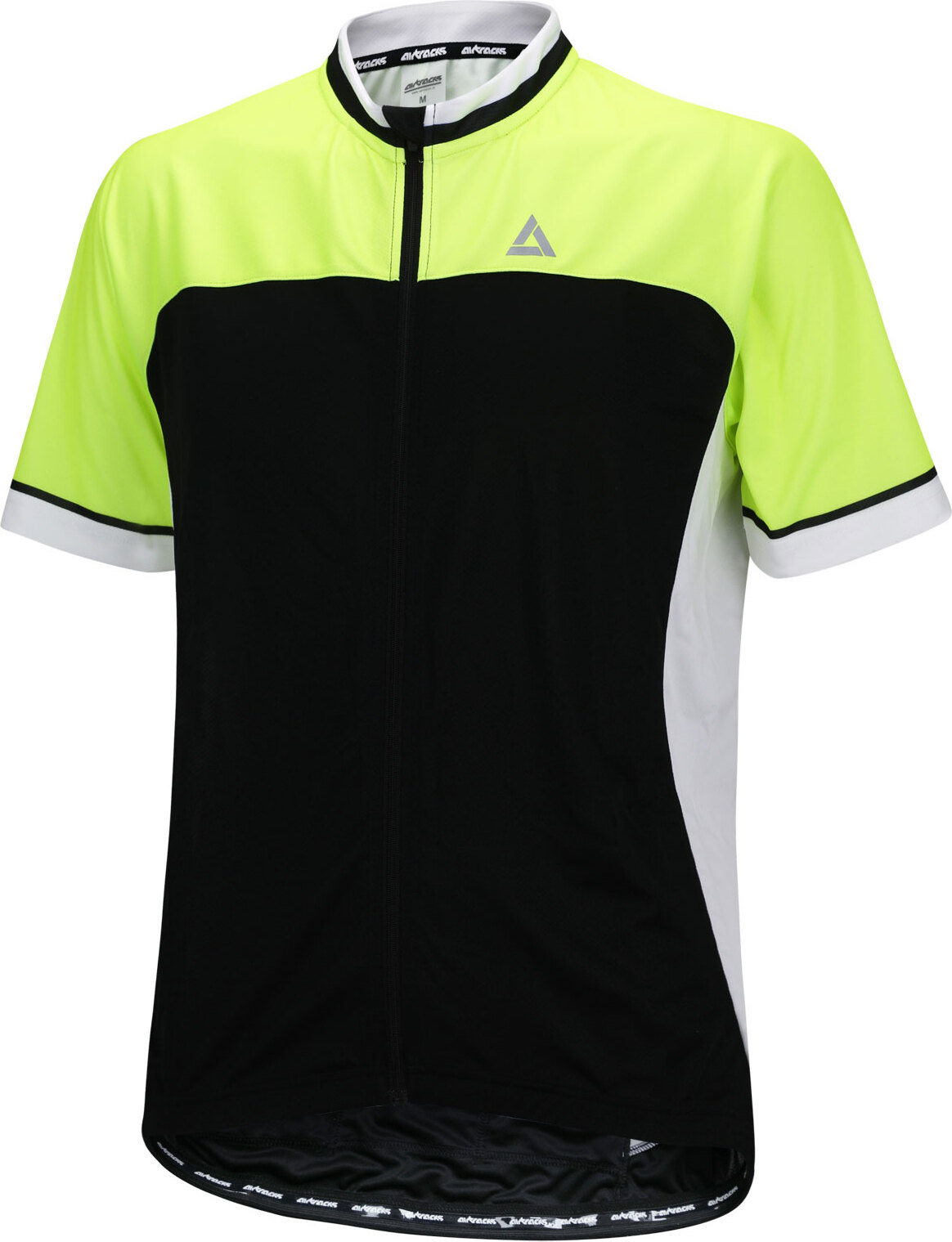 Airtracks Herren Fahrradtrikot Kurzarm Pro T II / Schwarz-Neon-M / atmungsaktives Radtrikot - Jersey mit Quick Dry & Anti-UV