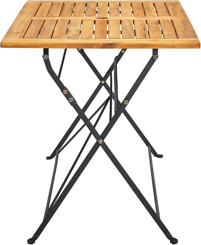 Klappbarer Gartentisch 120x70x74 cm Massivholz Akazie Model313159