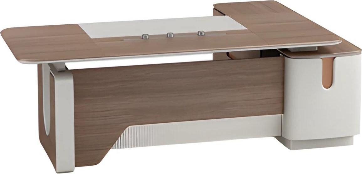 Büro modern Holz Arbeitszimmer futuristisch Office Eckschreibtisch